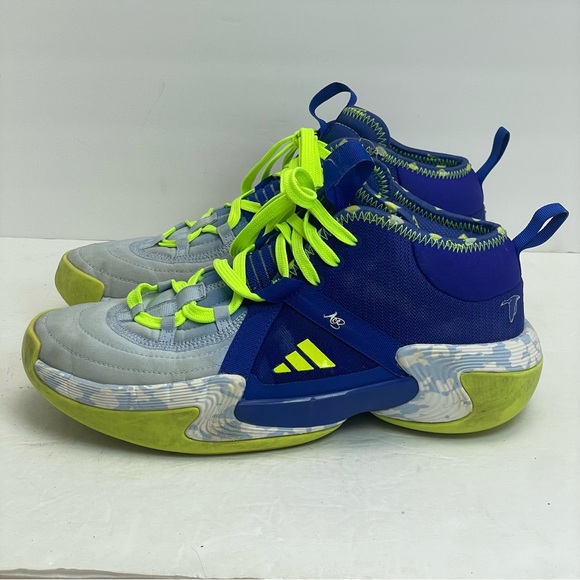 adidas Shoes - Adidas Exhibit Select Candace Parker Mid Basketball Shoes Size 8.5 blue yellow